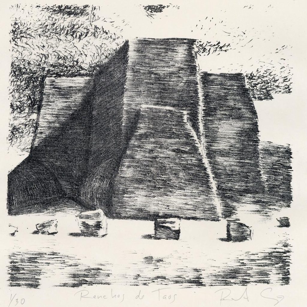 Ranchos de Taos Church (lithograph)